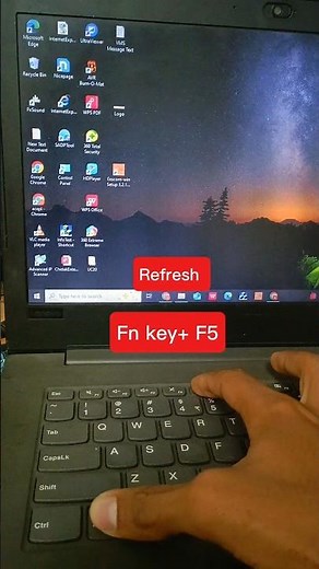 function key + f5 refresh, How to refresh without using mouse (touchpad)in laptop
