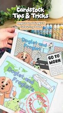 How to Colour Cardstock Colouring Books - Our Tips & Tricks | Doglet and Froglet