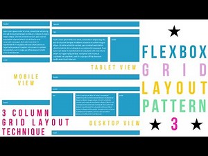 Flexbox Grid Layout Pattern - 3 - Holy Grail Layout