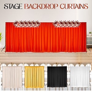 Stage Backdrop Curtains Polyester Cloth Background Drapes Wedding Banquet Party  | eBay UK