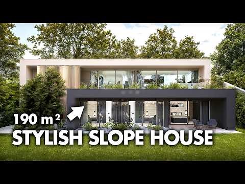 Incredible Modern Slope House Design | WALKTHROUGH & FLOOR PLAN