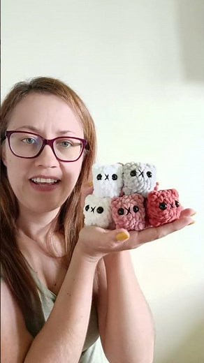 Mini cicák készültek, Crochet mini cats #cat #crochet