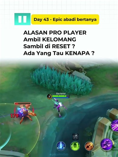 PRO PLAYER Sering RESET KELOMANG, Ada yang tau alasanya?