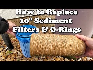 How to Replace 10" Sediment Filters & O-Rings ‪@JamesBondJB007‬