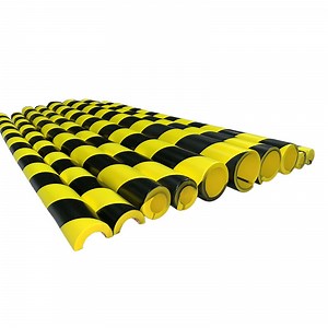 [Hot Item] PU Black and Yellow Plastic PU Foam Round Pipe Protector