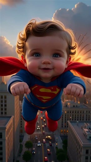 Cute baby Superman #cutebaby #cute #babygirl #baby