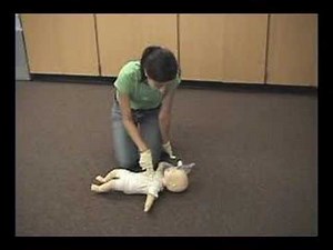 Infant CPR Demo (AHA Basic Life Support)