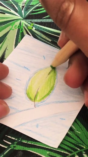 Leaf drawing🍃.#leaf #fall #drawing