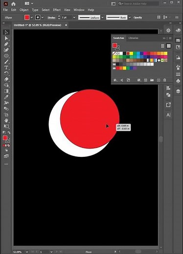 Moon Logo Design Tutorial | Adobe Illustrator CC