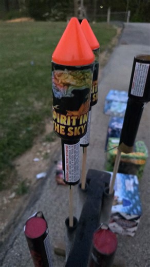 spirit in the sky rockets #watch #fireworks #banger #pyro #viral #boom #checkitout #fyp #pyrography
