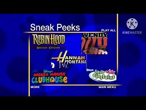 Sneak Peeks Menu to Cinderella II: Dreams Come True 2007 DVD (October 17, 2006 version)