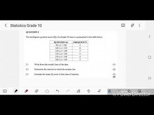 Grouped data statistics grade 10 with Thapelo Rafapa