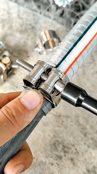 Hose Clamp Pipe Fix | New Plumbing Trick #ideas #shorts #hoseclamp #clamp