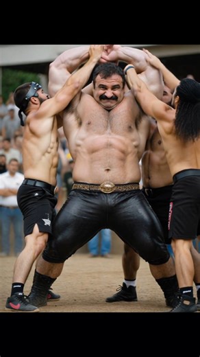 Aleksis Rodrigez on Instagram: "Big muscle wrestler vs three fighter handicap wrestling! #wrestling #handicap #fight #strength #1vs3 #bigmuscles #strongman #strong #fight #fighter #muscle #kushti #dangal #lucha #luchalibre"