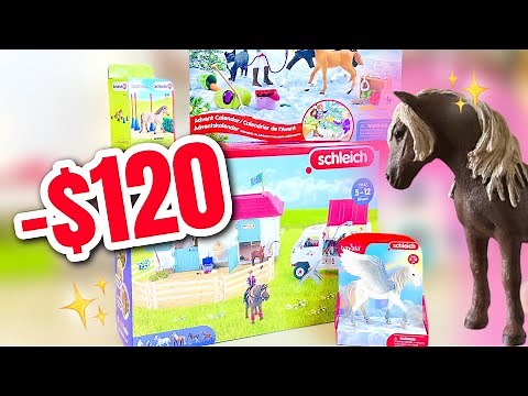 I SPENT $120 ON SCHLEICH HORSES! Shopping SPREE + Setup