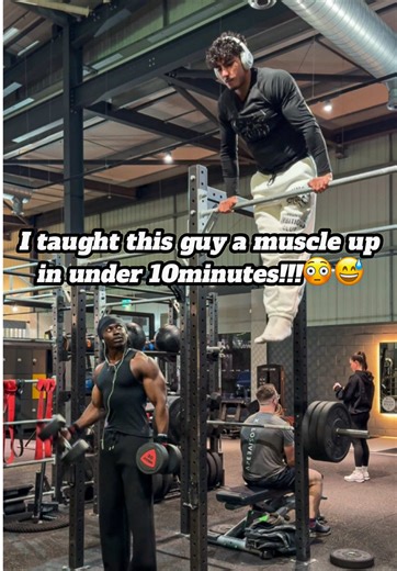Teaching a Muscle Up to the Biggest Guy in the Gym
