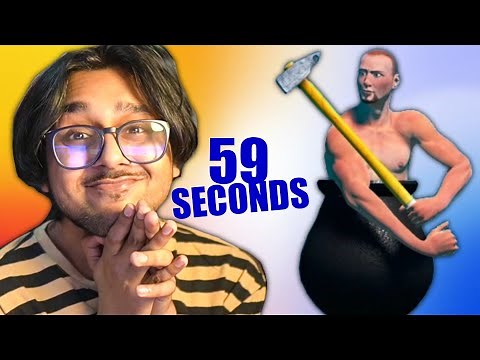 COMPLETING GETTING OVER IT IN 59 SECONDS ( WORLD RECORD )