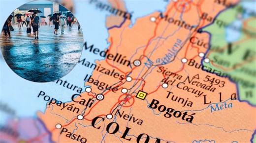 Pronóstico del clima en Colombia: lluvias intensas en Caribe y Andina, con tiempo seco en otras regiones