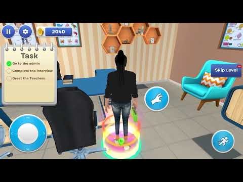 My First Day as a School Teacher! Teacher Simulator School Life
