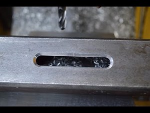 Machining a chamfered slot with the Cartesian Display