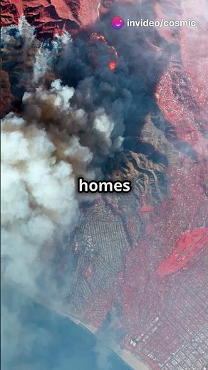 🔥 Devastating LA Fires Seen from Space 🌎 #CaliforniaFires #SpaceView