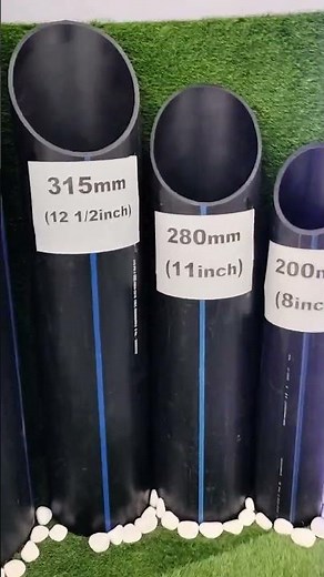 😱 different sizes of HDPE pipes