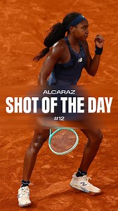 Coco Gauff shows grit and fighting spirit to win this point and delivers our Shot of the Day 💪 #RolandGarros | ROLAND-GARROS