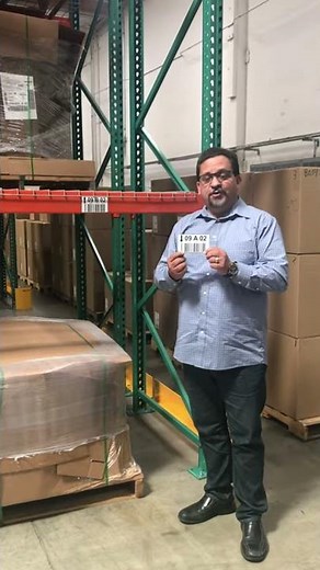 Magnetic Warehouse Rack Labels