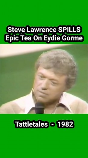 Peter Morley on Instagram: "On this 1982 episode of “Tattletales”, Steve Lawrence makes some implications about his wife, Eydie Gorme that probably continued to be disputed after the taping! 😱😱😂😂🎬"
