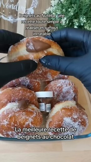 15K views · 123 reactions | La meilleure recette de beignets au chocolat  Ingrédients  250 ml de lait tiède 1cas sucre 1 sachet de levure boulangère 2 œufs 50g de sucre 1 sachet de sucre vanillé 1 cac sel 80 g de beurre mou 500g de farine #reelsfb #recettefacile #beignet #beignetnutella #beignetauchocolat #beignetrecipe #cooking #Foodie #food #tiktokacademie #pourtoi #cook #fouryou #fpy #pov #beinget #beignets | Cuisine Délice | Facebook