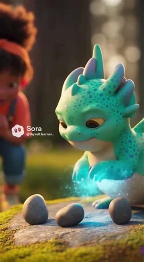 The dragon starts training to control magic.
