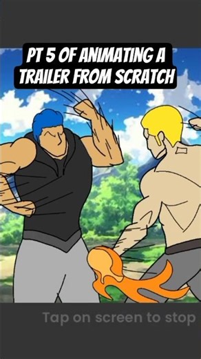 Pt 5 of animating a trailer from scratch #anime #flipaclip #animation #animated #grind