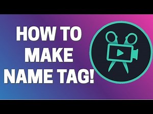 How To Make Name Tag in Movavi Video Editor