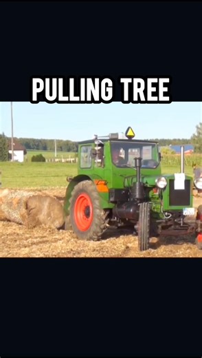 Old Tractor Pulling a Tree #usatractor #oldtractor #tractorpulling