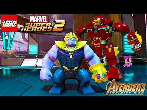 LEGO Marvel Superheroes 2 All Avengers Infinity War Characters Unlocked + Free Roam Gameplay