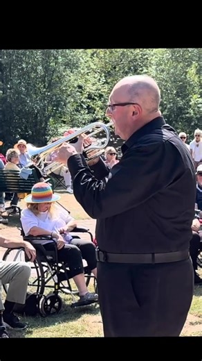 The very wonderful sound of Chris North with his cornet solo - Someone Cares with Old Silkstone Band. | Wetherby Bandstand
