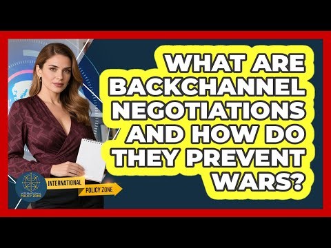 What Are Backchannel Negotiations And How Do They Prevent Wars? - International Policy Zone