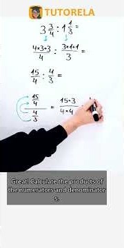 Divide Mixed Numbers: 3¾ ÷ 1⅓ Explained #Math #MixedFractions #MultiplyingAndDividingMixedNumbers