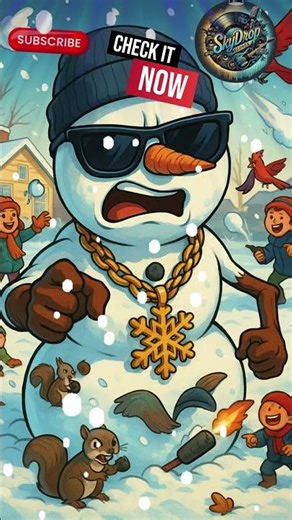 Hip-Hop Frostbite — Snowman Rap 😂 #shorts #snowman #trending