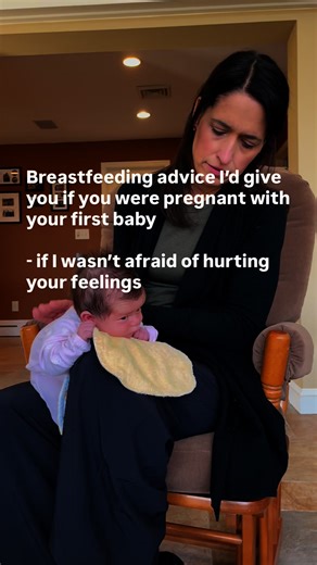 If your first baby is due in the next few months and you’re planning to breastfeed here’s what’s important to know: 1. Nipple confusion isn’t as black and white as the internet makes it out to be (pacifiers aren’t the enemy). Understand when to use them and not use them in the first two weeks. 2. Not taking a breastfeeding class because your sister breastfed can backfire because every baby is so different. (take one). 3. It’s possible to learn what a “good latch” looks like before your baby is b