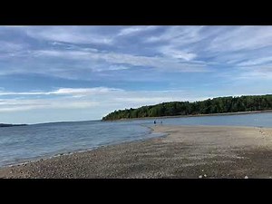 Bar Harbor ME Bar Island high tide time-lapse