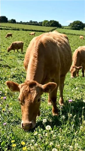 cow's eat grass #ai #genarate #videoes