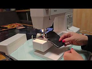 Leather Sewing Test Pfaff Varimatic 6085. Nähmaschine für Leder. Тест шитья кожи.