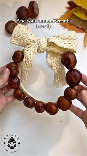 DIY Chestnut Wreath 🍂 | Easy Autumn Craft Idea