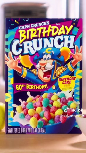 Grab a box of Birthday Crunch and celebrate 60 years of Crunch’n good times! #capncrunch #birthday
