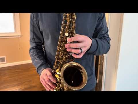 1965 127,xxx Selmer Mark VI Alto Saxophone Demo, www.dcsax.com