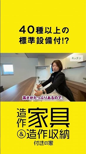 40種以上の標準設備付!?造作家具&造作収納付きの家【システムキッチン編】
