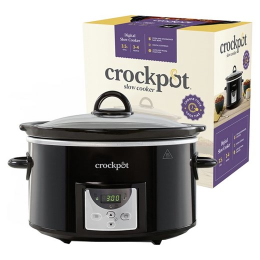 Buy Crockpot 3.5L Digital Slow Cooker - Black | Slow cookers | Argos