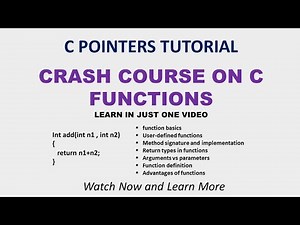 Functions In C Language || C Language Tutorials || C Programming For Beginners