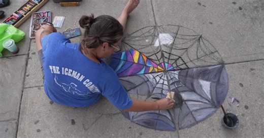 Annual Chalk Walk competition transforms downtown Appleton sidewalks into art gallery